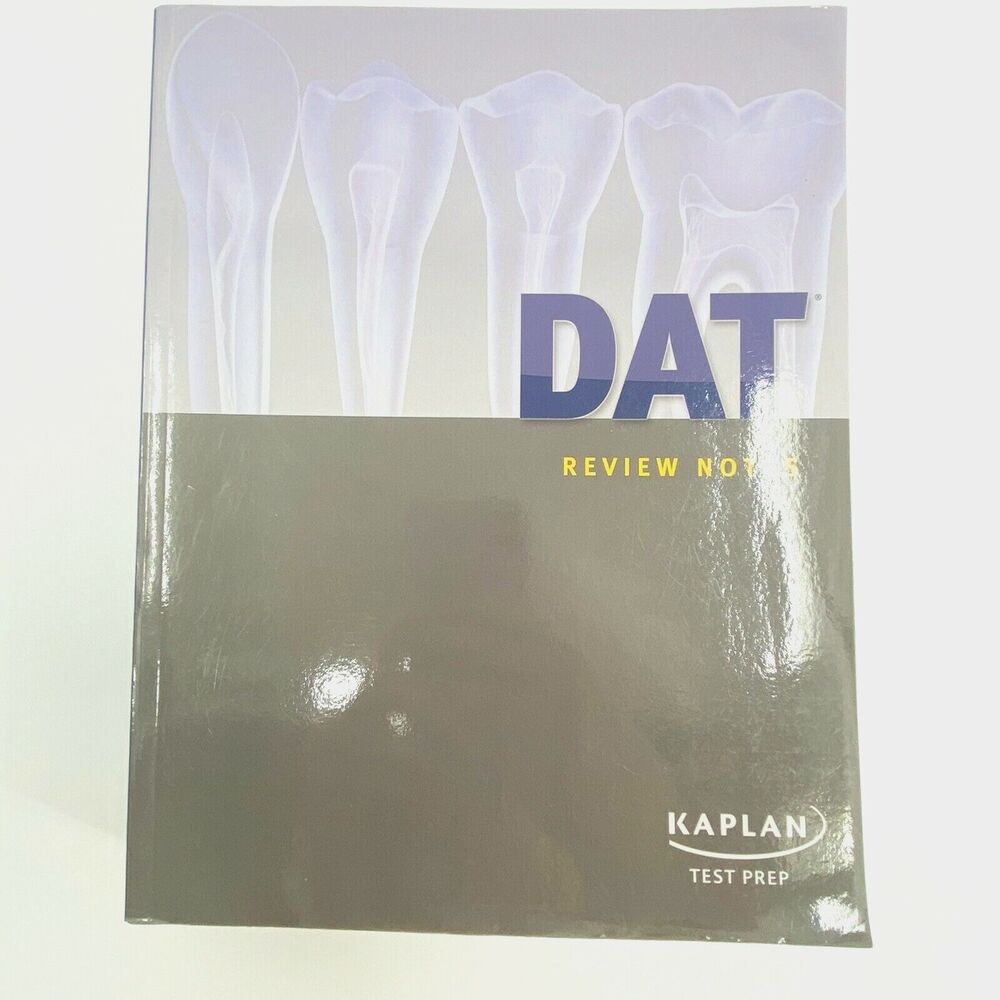 DAT Test Prep Review Notes Kaplan 2013 Paperback Tear-Out Color Reference Sheets